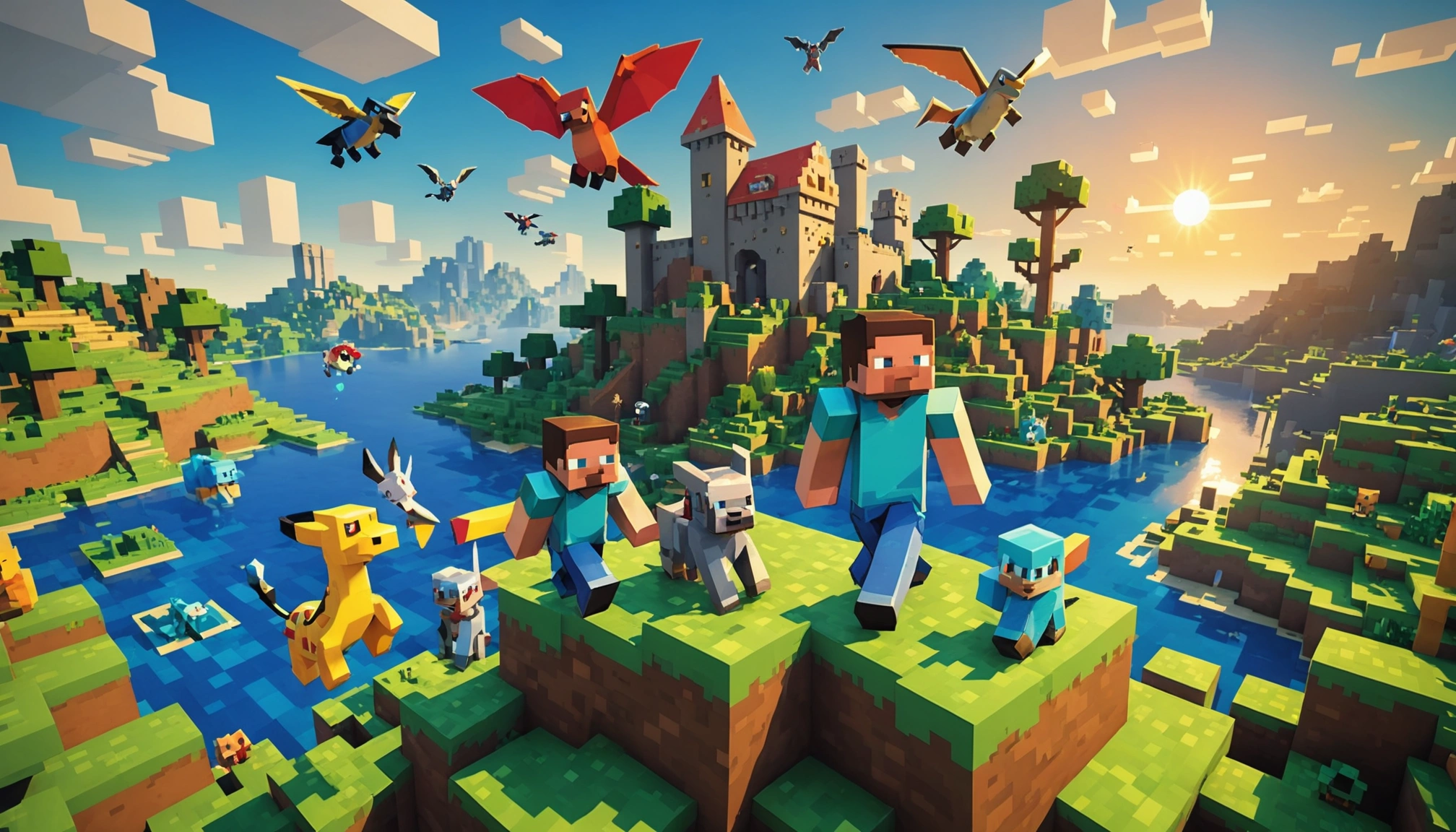 Quand Minecraft rencontre les créatures de Pokémon